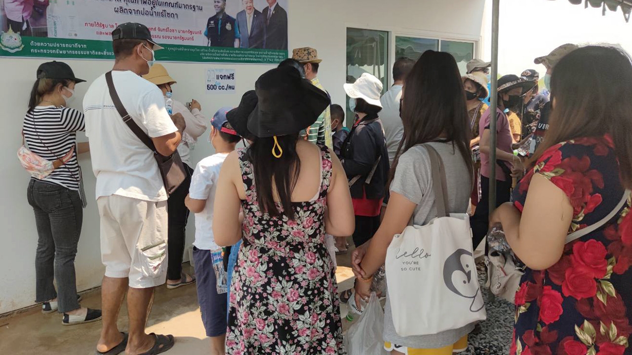 ปรับแผนแจกน้ำพุโซดาห้วยกระเจา ให้รับได้เฉพาะที่ผ่านการกรองแล้วเท่านั้น