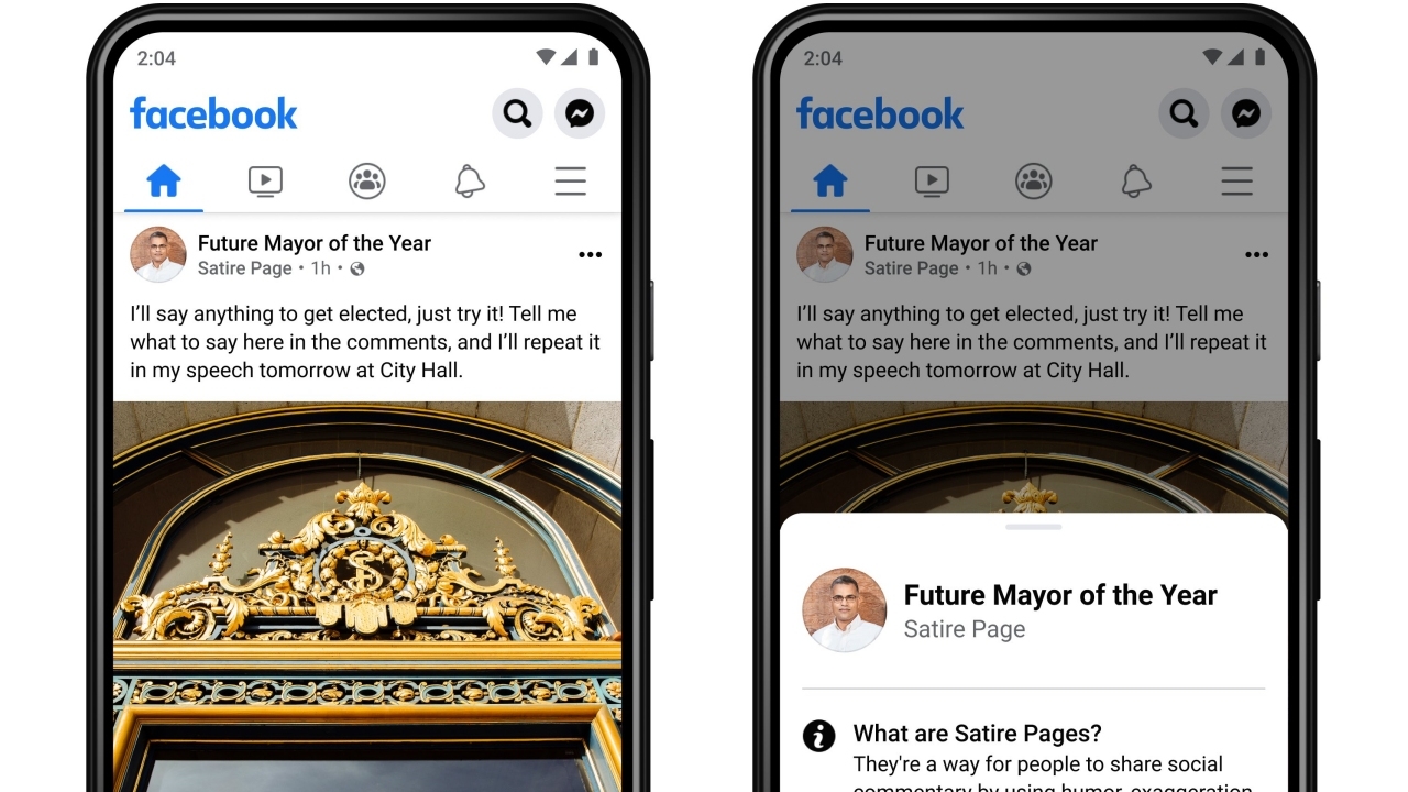 Facebook เพิ่มป้ายกำกับสำหรับเพจเสียดสี เลี่ยงปัญหาการแชร์โดยคิดว่าเป็นข่าวจริง