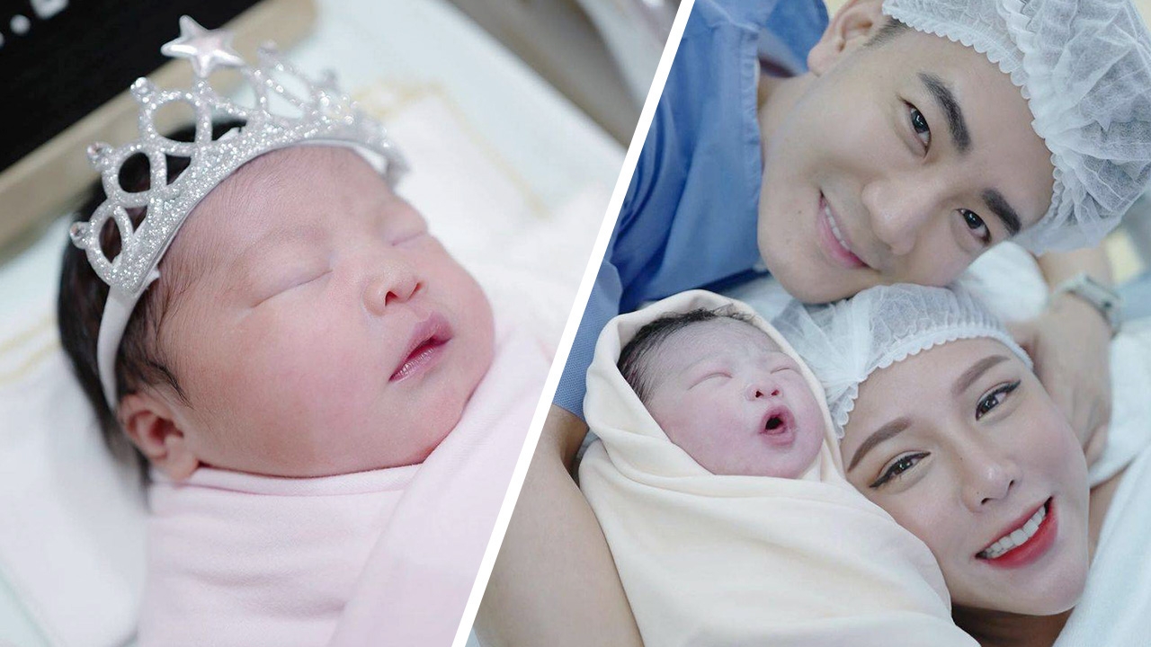 ฟลุค จิระ สุดปลื้ม แอปเปิ้ล คลอดลูกสาวคนที่ 2 ตั้งชื่อ น้องจูน่า