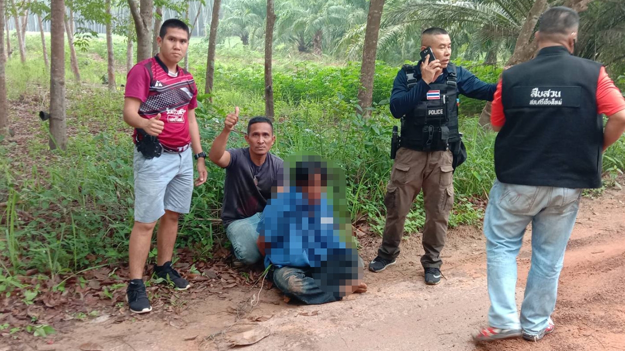 ตร.หนองคายรวบหนุ่มลาวฆ่าโหด 3 ศพในสวนยาง อ้างกลัวเจ้านายฆ่าเลยชิงทำก่อน