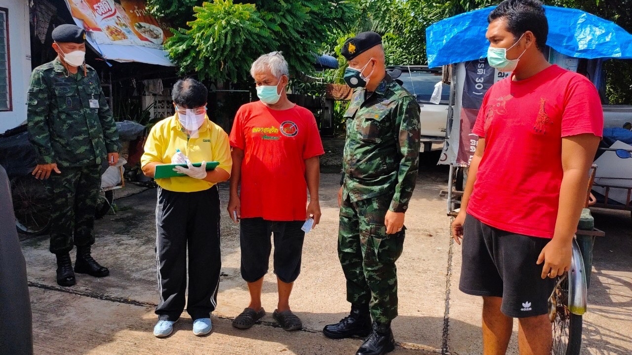 ผอ.สสน.นทพ. ลงตรวจจุดบริการ ค้นหากลุ่มเสี่ยง เพื่อนำ ปชช.เข้าฉีดวัคซีน