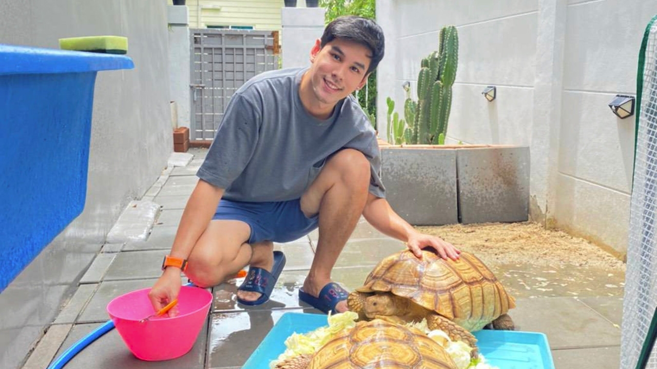 “อั๋น-อัครพรรฒ” เปิดบ้านโชว์เต่ายักษ์สุดเลิฟ