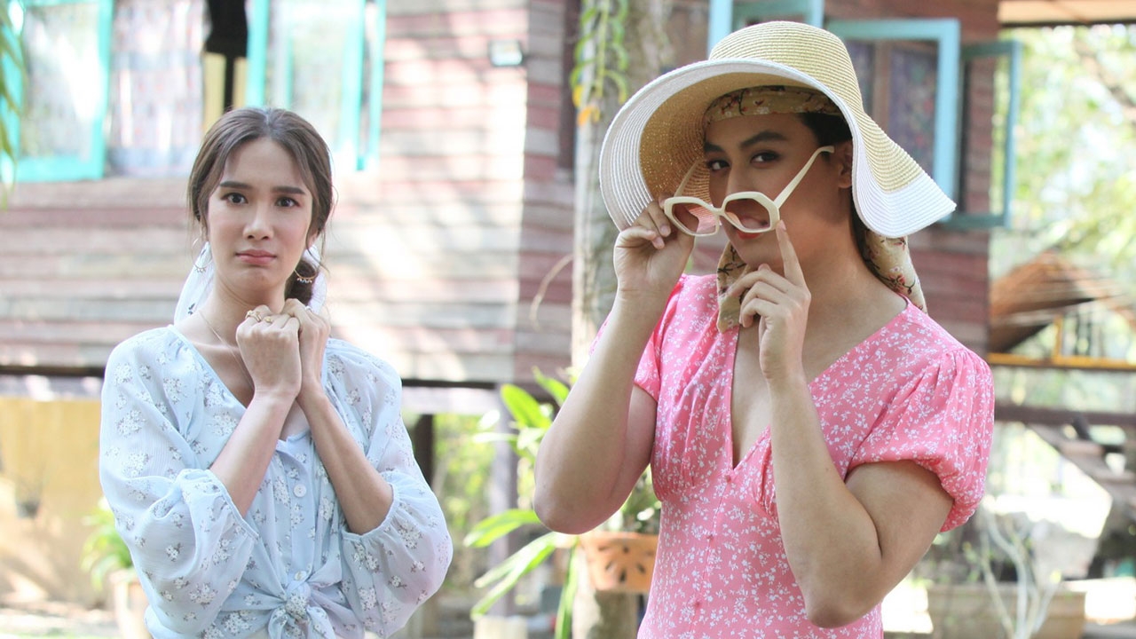 “บลิว” แต่งหญิงอินเนอร์มาเต็ม "เนย" ยกธงยอมแพ้ความสวย ใน "เกาะรัก กลหัวใจ"