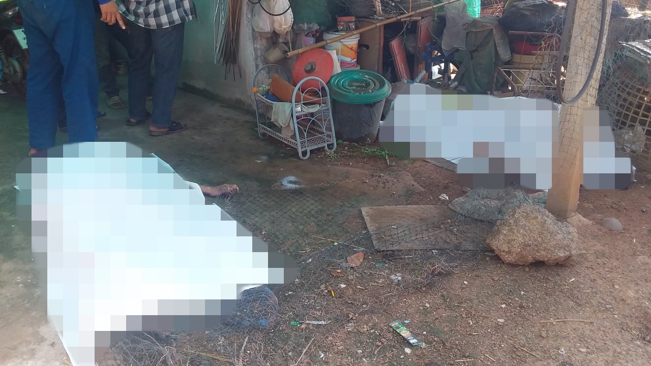 ไฟช็อต 2 ศพ เมียเป็น อสม. ผัวเป็นผู้ช่วย ผญบ. ตายมือยังกำเส้นลวด