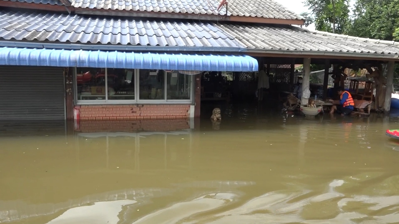 อ่างเก็บน้ำลำเชียงไกรตอนล่างวิกฤติ ระดับน้ำสูงขึ้นอีก อิทธิพลพายุโกนเซิน (คลิป)