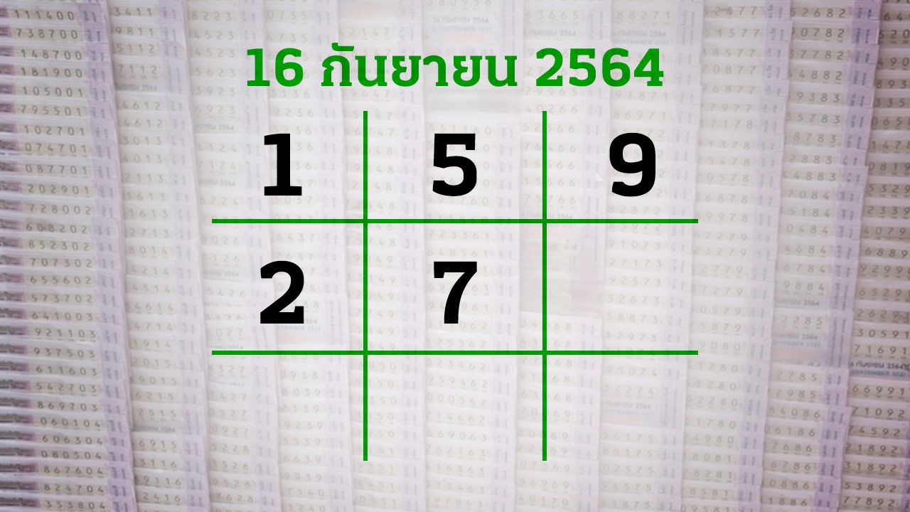 โค้งสุดท้าย "เลขเด็ด" งวด 16/9/64 ลุ้นโชคได้ที่ไทยรัฐทีวี-ไทยรัฐออนไลน์