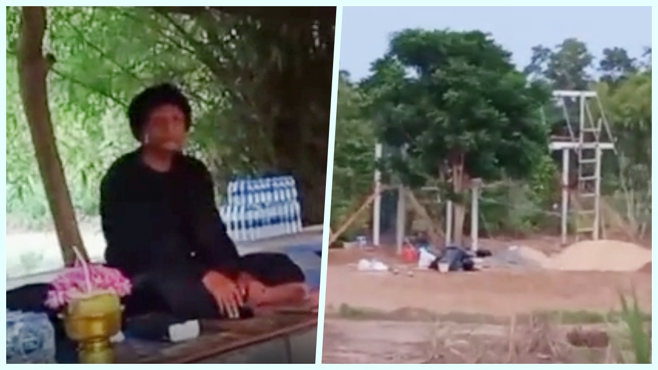 "หลวงปู่องค์ดำ" โผล่สุรินทร์ แอบสร้างอาศรมใหม่ หนุ่มเห็นอัดคลิปแฉ