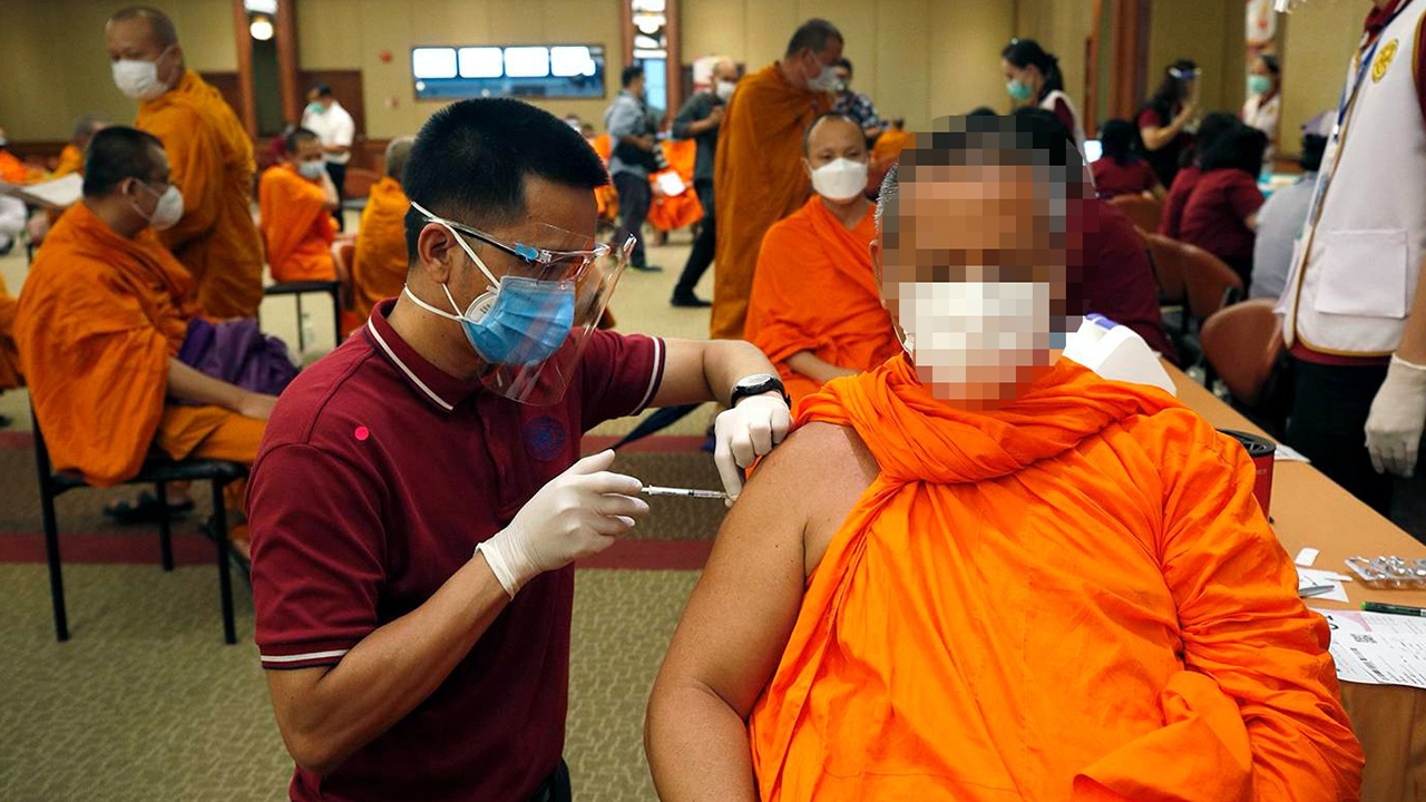 พระต่างชาติสายวัดป่า ไม่ได้วัคซีนโควิด เหตุไร้เลขบัตรประชาชน 13 หลัก