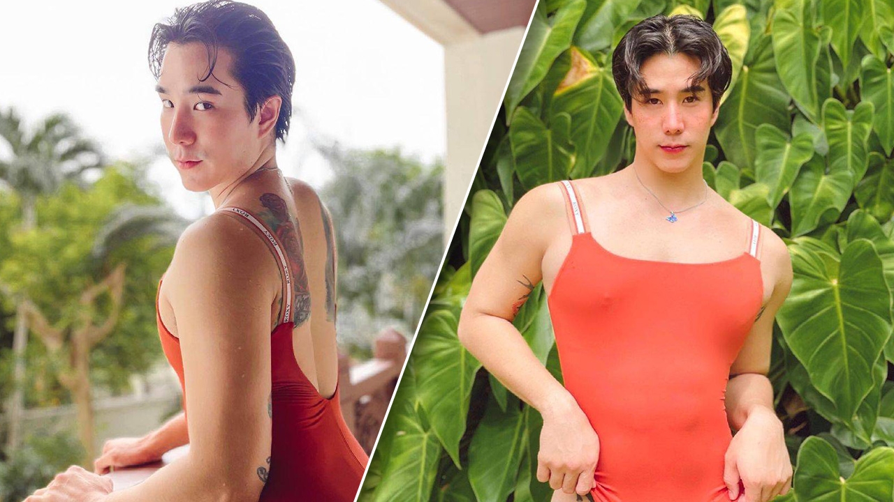 เขื่อน ภัทรดนัย แซ่บในชุดว่ายน้ำสีสดใส ฝากข้อคิดหลังถูกทักให้โกนขนขา