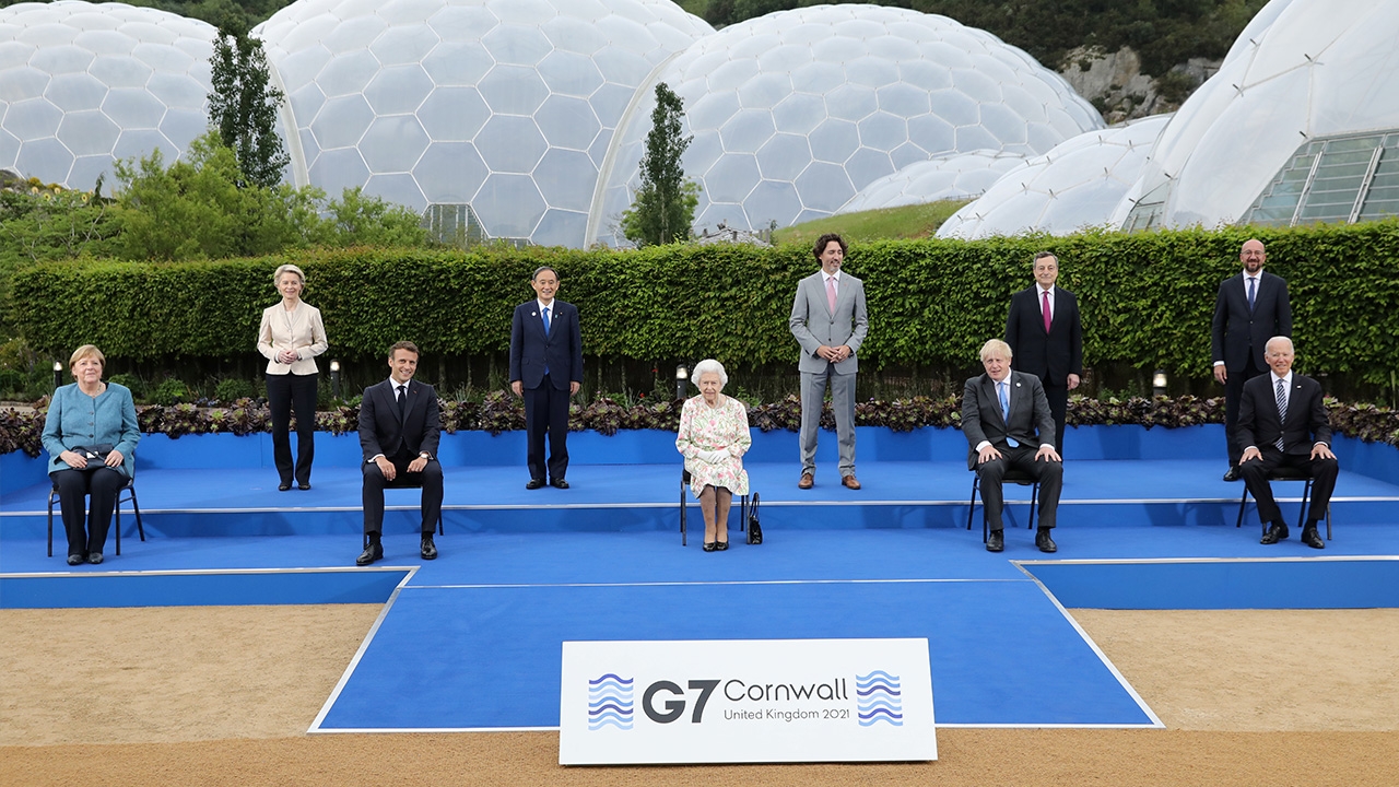 ควีน-พระบรมวงศานุวงศ์อังกฤษ ทรงต้อนรับผู้นำ G7 มาประชุมสุดยอด