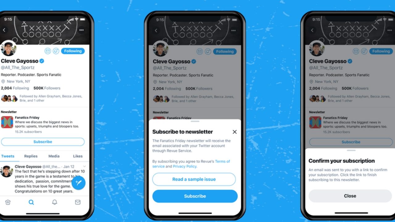 Twitter เพิ่มปุ่มสมัครรับจดหมายข่าว ติดตามข่าวของผู้ใช้งานที่น่าสนใจ
