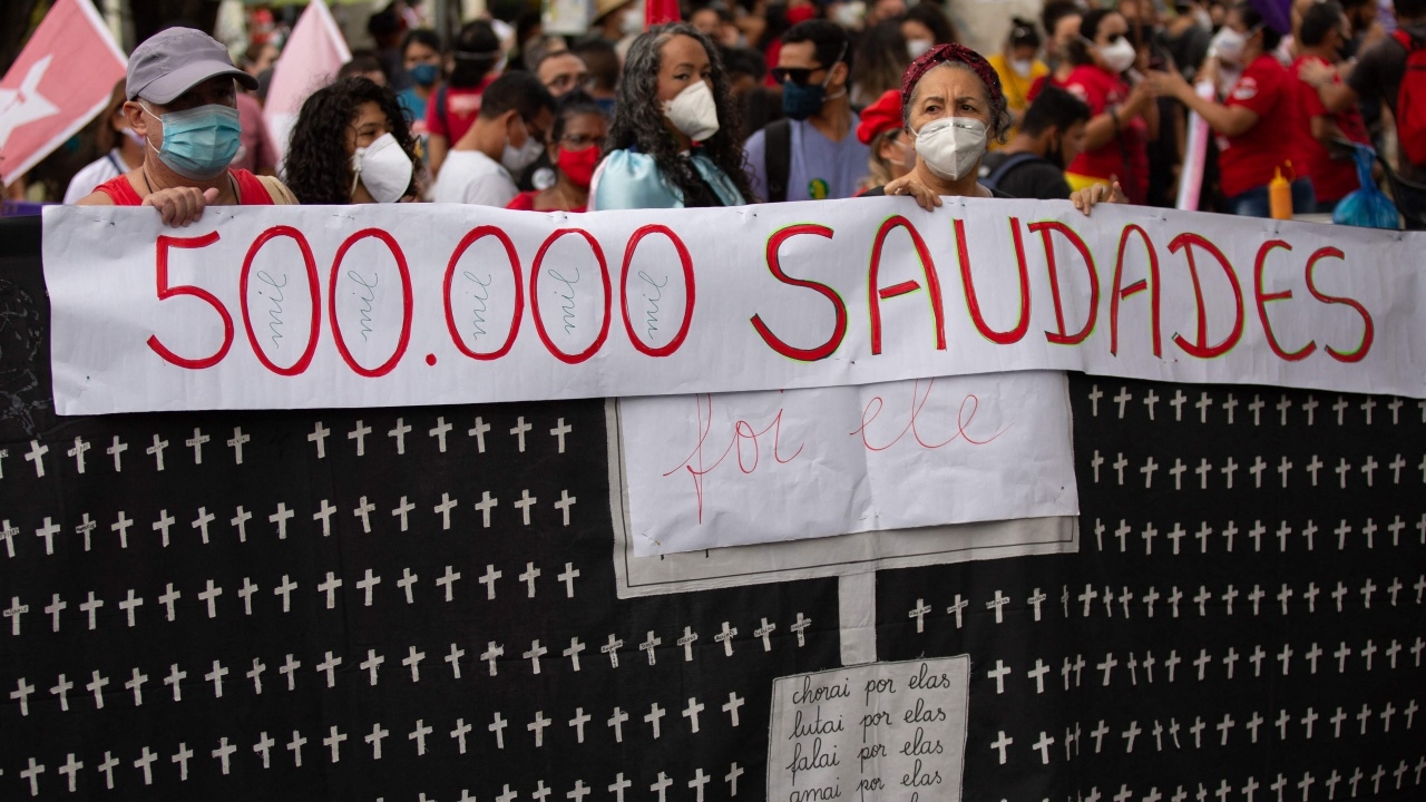 บราซิลตายจากโควิดพุ่งทะลุ 500,000 ศพ ครองอันดับ 2 ของโลก