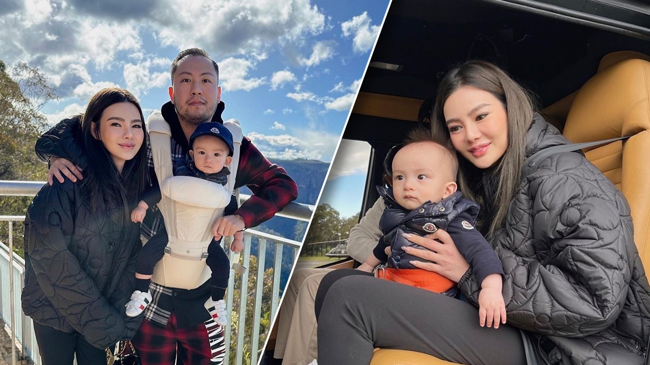 ดิว-เซบาสเตียน พาลูกชายนั่งเครื่องบินส่วนตัวเที่ยวชมเมืองออสเตรเลีย