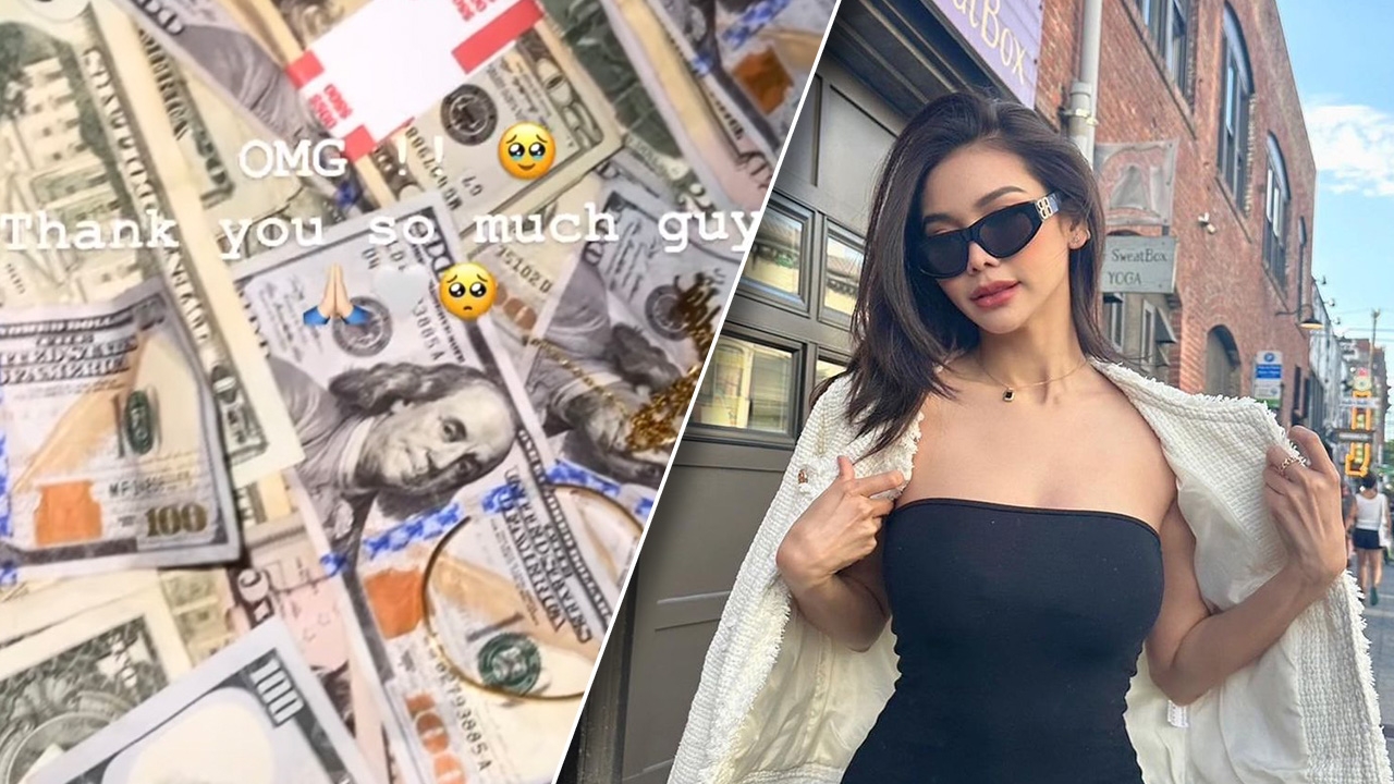 สุดปัง อิงฟ้า โชว์ทิปเงินดอลลาร์กองโต หลังขึ้นเล่นคอนเสิร์ตที่อเมริกา