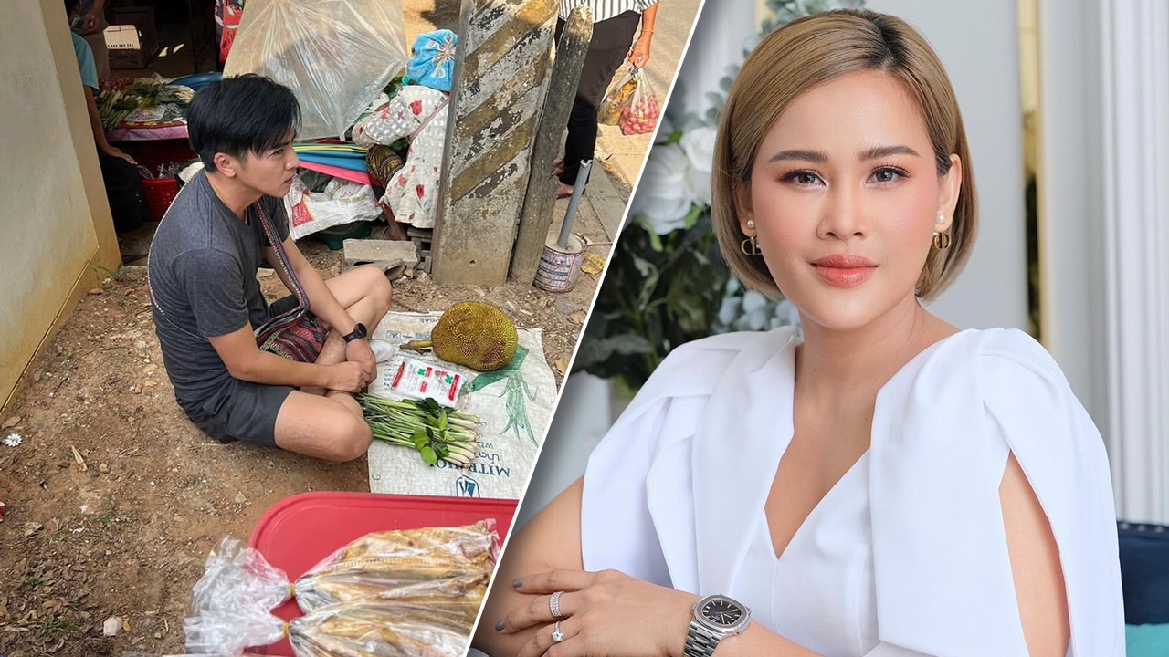 กระจ่างทันที หนูเล็ก สงสัยเรื่องจริงหรือละคร หลังดาราหนุ่มดัง นั่งขายผักสดในตลาด