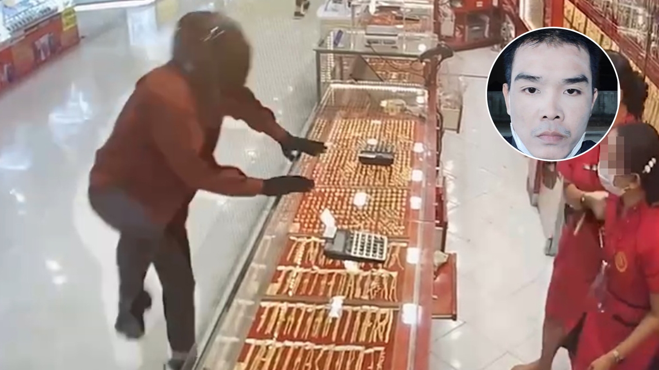 จับแล้วโจรชิงทองห้างที่บางแค ที่แท้ใช้ปืนปลอม หนีได้ไม่ถึง 24 ชม.