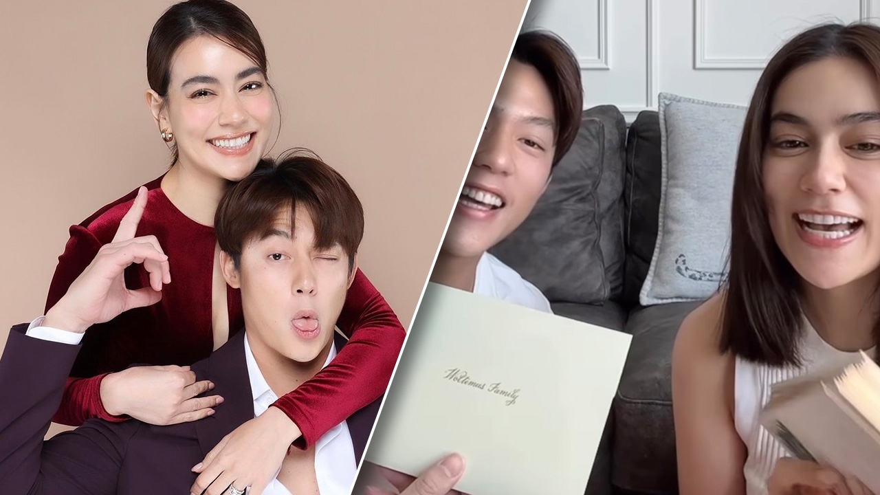 ส่องการ์ดแต่งงาน หมาก-คิมเบอร์ลี่ เปิดออกมาสวยมาก ทั้งคู่เห็นครั้งแรกถึงกับตะลึง