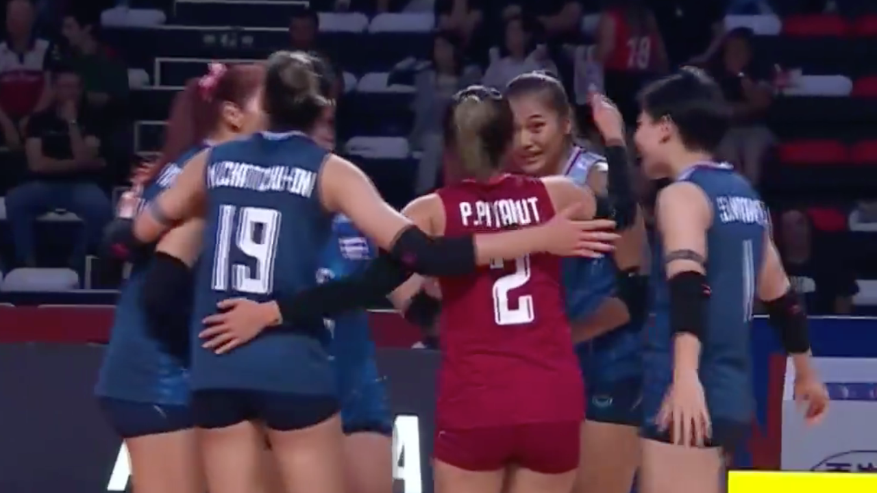 หัวใจจะวาย "วอลเลย์บอลหญิงไทย" เบียดชนะ "เกาหลีใต้" สนุก ส่งท้าย VNL 2023 สัปดาห์ 1
