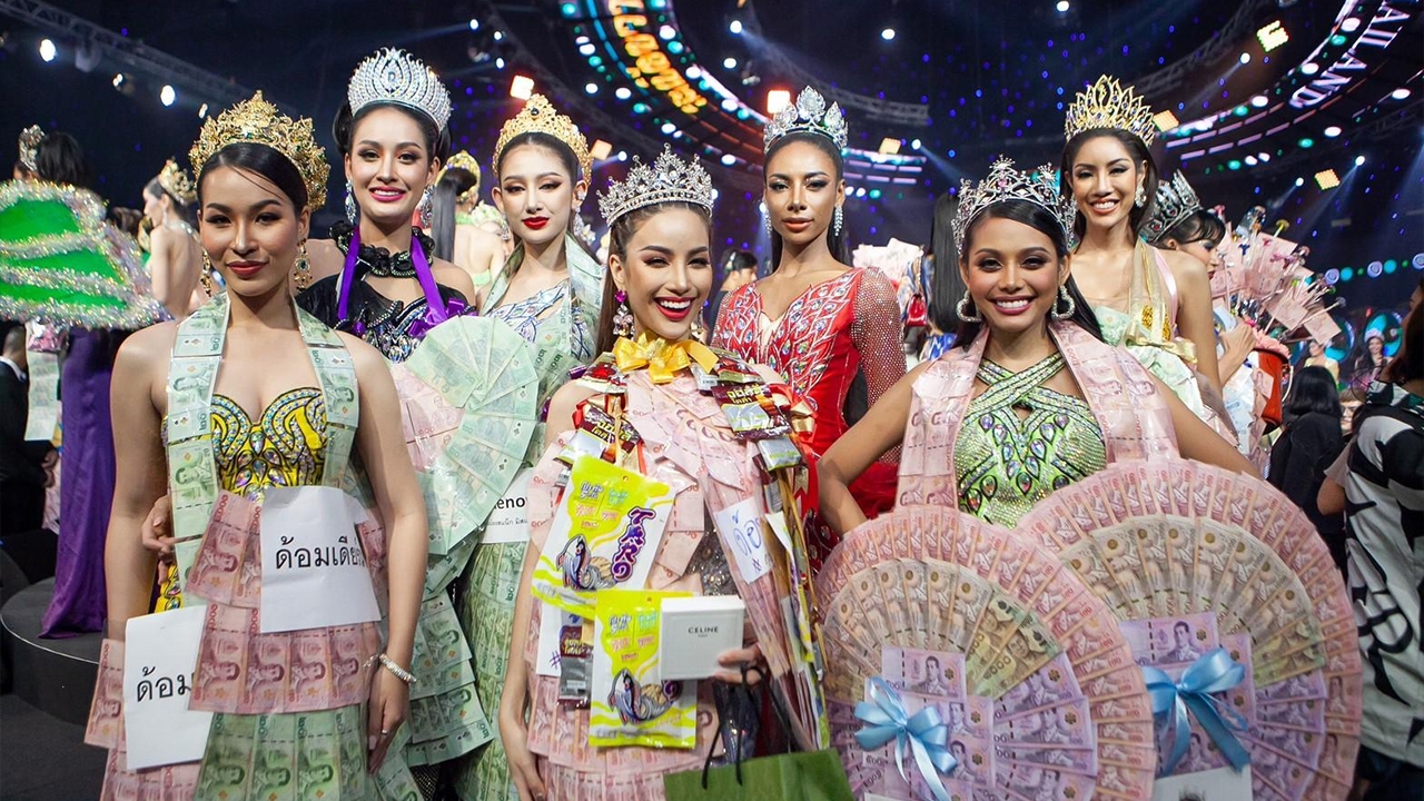 ประมวลภาพสุดม่วน มิสแกรนด์ไทยแลนด์ 2023 X ระเบียบวาทะศิลป์ ร้องเต้นกระจาย