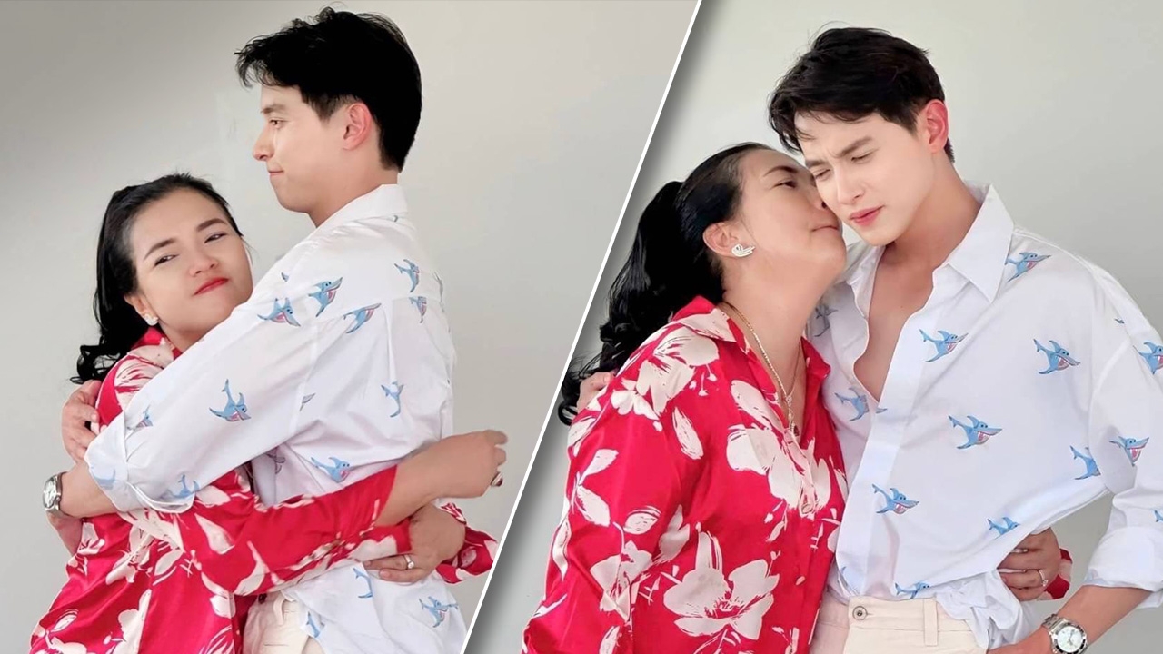 ส่องโมเมนต์อบอุ่น เจมส์จิ กลับพิจิตร ถ่ายรูปคู่แม่ต่าย ลูกชายอ้อนหนักมาก