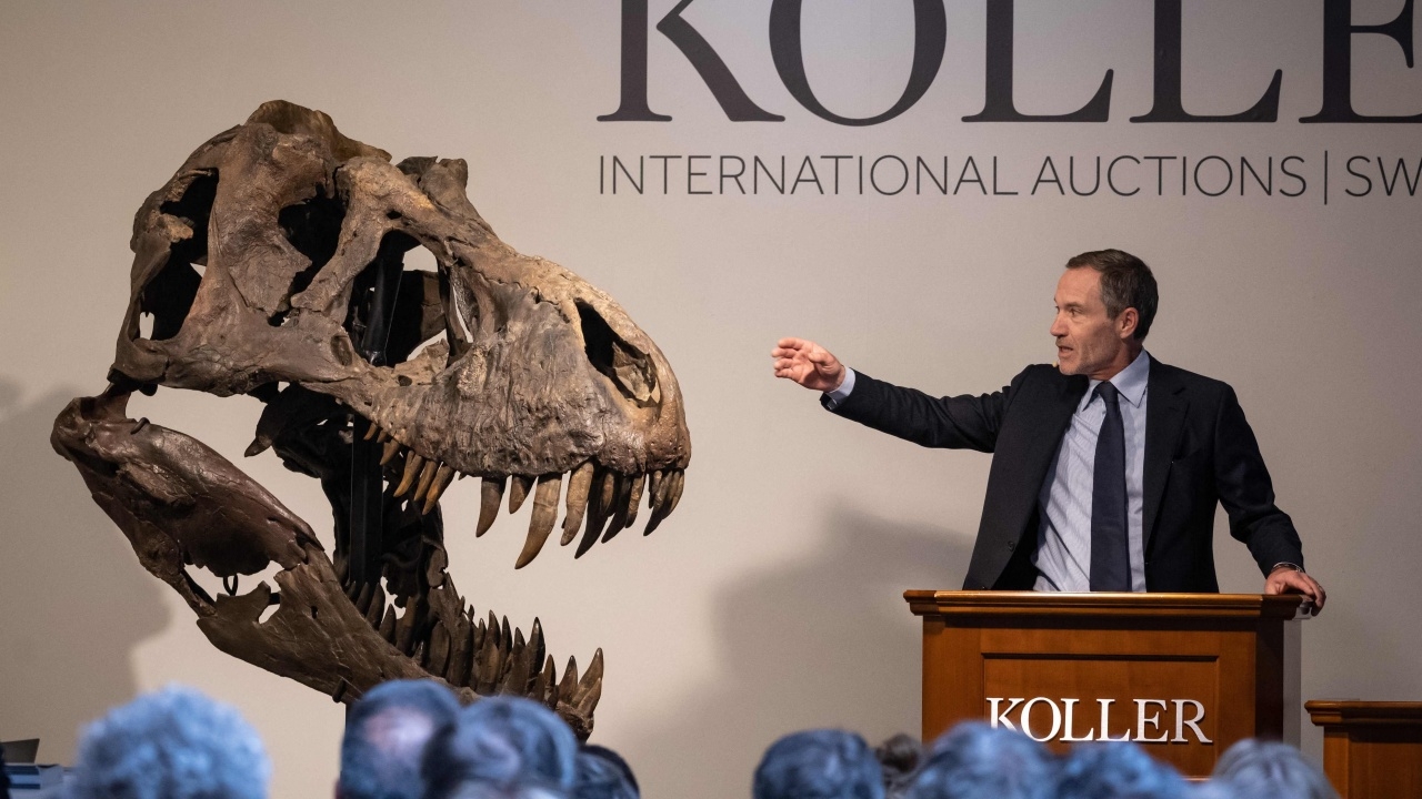 ขนลุก โครงกระดูกไดโนเสาร์ T-rex อายุ 67 ล้านปี ถูกประมูลซื้อ 200 ล้าน