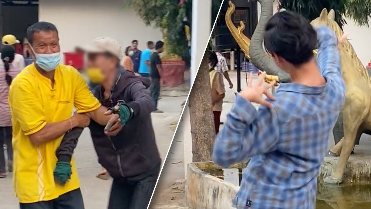 โมเมนต์น่ารัก คุณพ่อสายซัพพอร์ต ตั้งใจถ่ายคลิปลูกฟ้อนรำ ใครเข้าใกล้ไม่ได้