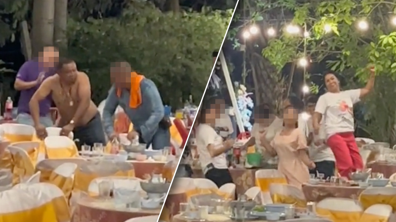 ยอมได้ที่ไหน พ่อแม่เลิกกันมา 10 ปี เจอในงานแต่งลูกสาว เลยขอประชันหน่อย