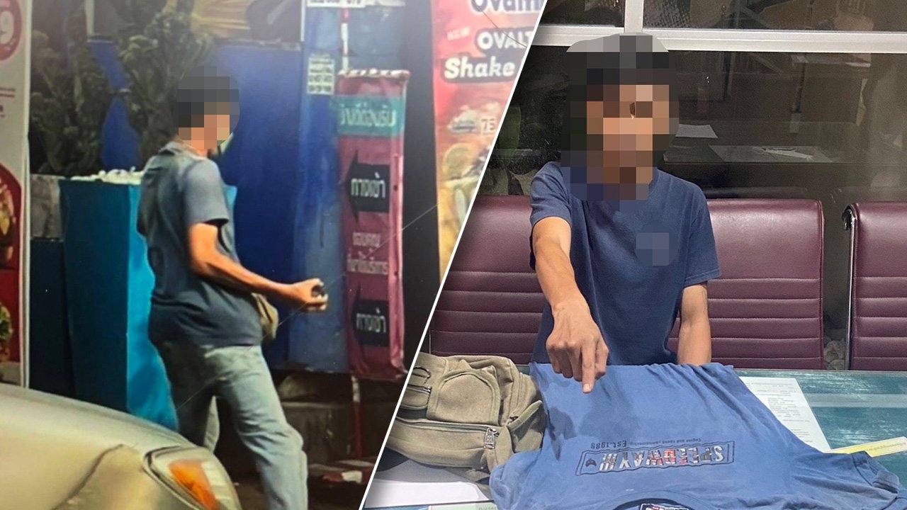 เข้ามอบตัวแล้ว แก๊งพลทหารปาประทัดลูกกระทบ ใส่กลุ่มไรเดอร์หน้าร้านขายนมสด