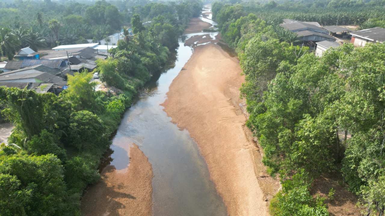 พังงาภัยแล้งเริ่มรุนแรง เขื่อน-ลำน้ำเริ่มแห้ง ผู้ว่าฯ สั่งสำรวจแหล่งน้ำสำรอง