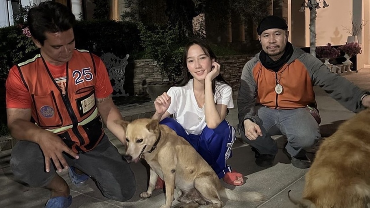 หัวใจคนรักหมา อั้ม พัชราภา ดีใจเจอเจ้าถั่วแล้ว หลังประกาศตามหามาหลายวัน