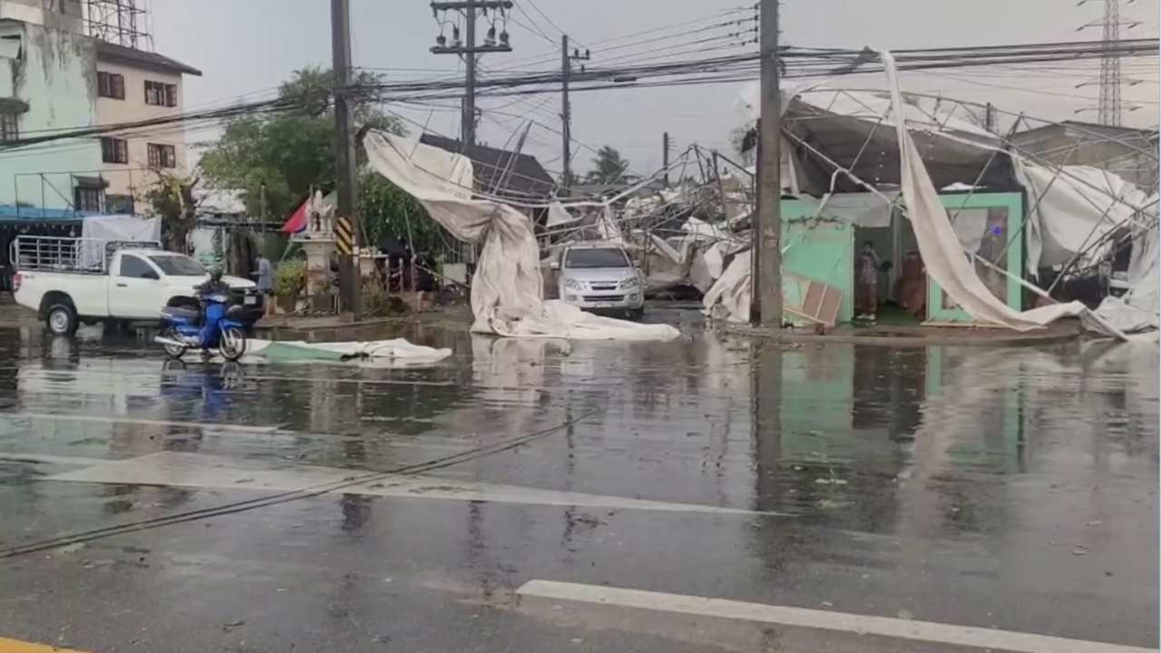 ปภ.เชียงใหม่สรุปวาตภัยพายุฤดูร้อนถล่ม 2 วันใน 7 อำเภอ เดือดร้อนกว่า 7 พันราย