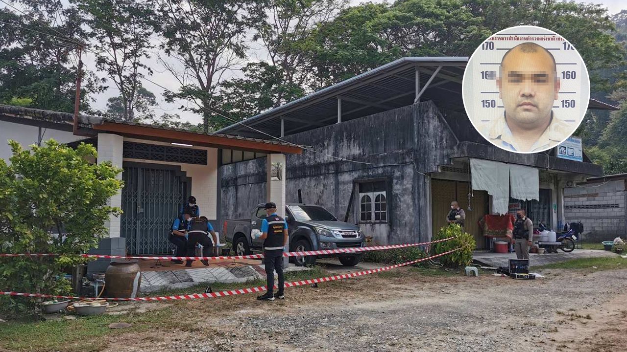 คืบหน้า หนุ่มยิง ตร.กับ นศ.สาวดับ 2 ศพ รอออกหมายจับ พยานยันคนตายเป็นแค่พี่น้อง