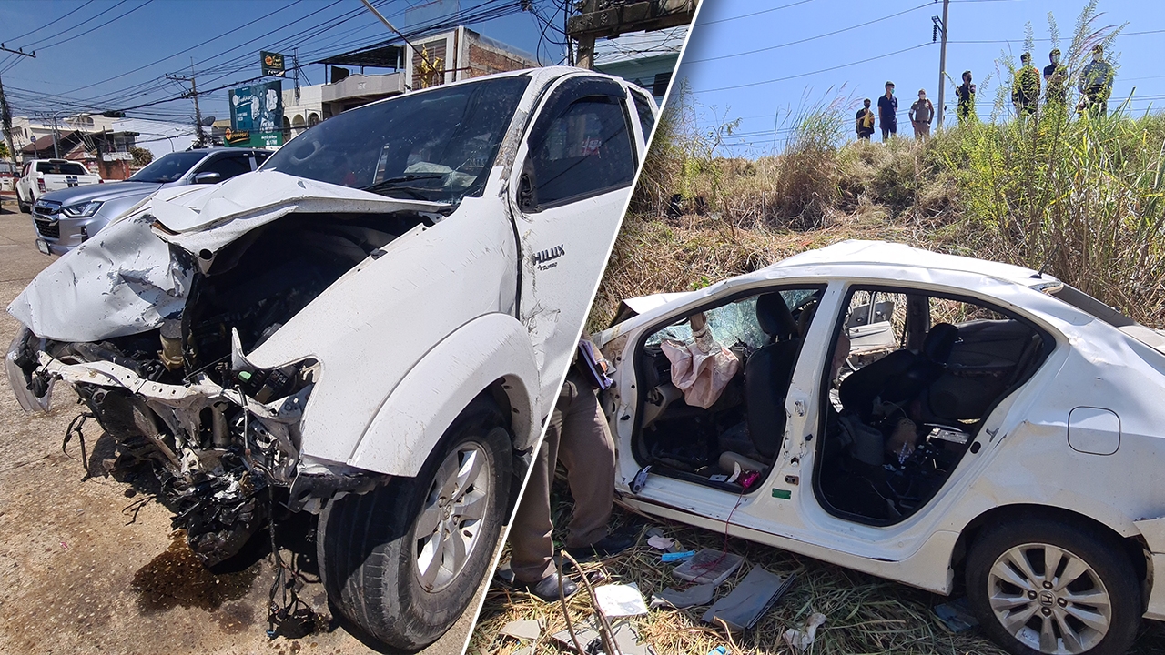 กระบะชนเก๋งตายเพิ่ม รวม 6 ศพ พ่อเศร้ารับร่างครู หมอ หลาน ยันทำใจไม่ได้