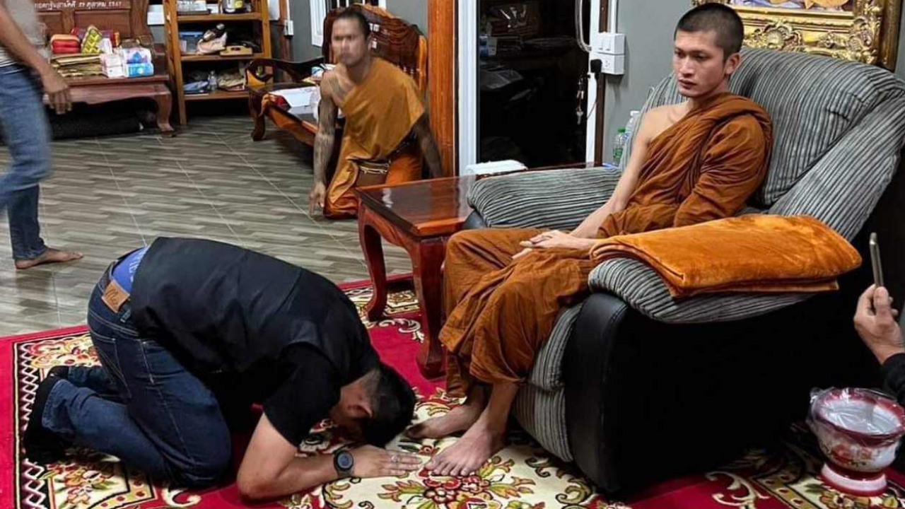 "บอล" นำขันธ์ 5 ขอขมา ครูบาไก่ อ้างฟังความข้างเดียวมาตลอด 