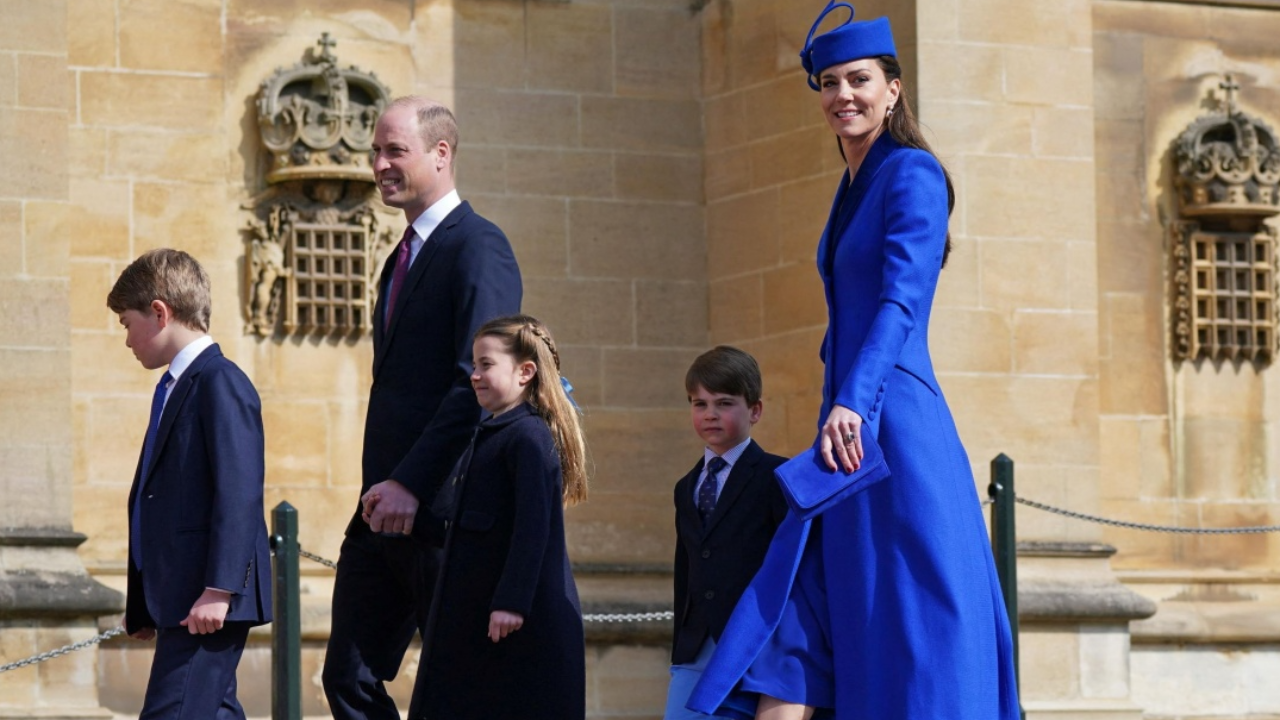 สุดน่ารัก เจ้าชายวิลเลียม เจ้าหญิงเคท ทรงพาโอรสธิดาร่วมพิธีวันอีสเตอร์