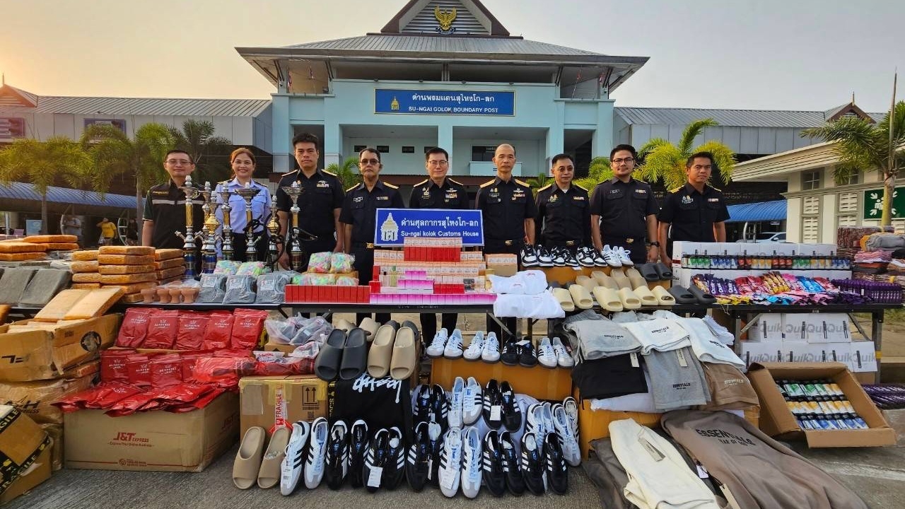 "ด่านโก-ลก"เข้ม โชว์ผลงาน 40 วัน รวบสินค้าลอบหนีภาษีชายแดนกว่า 7 ล้าน
