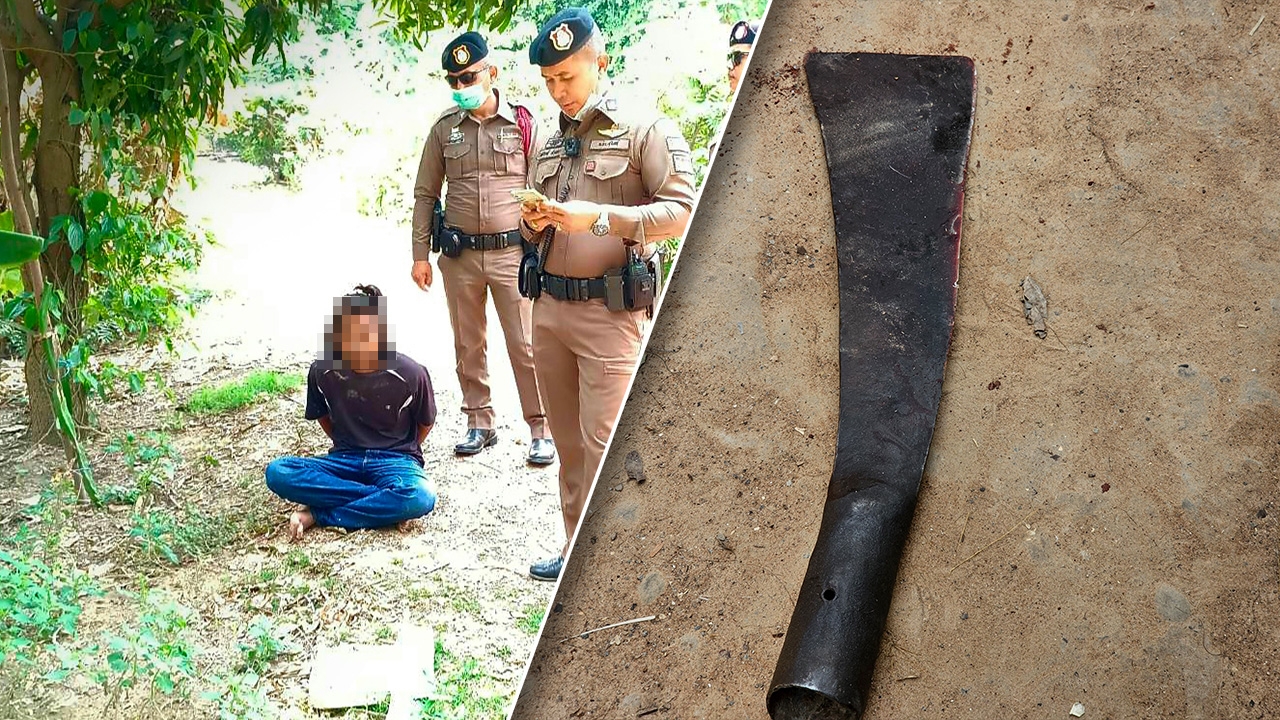 หนุ่มใหญ่หึงโหด อีโต้ฟันคอญาติตายสยอง อ้างแค้นชอบมายุ่งกับเมีย