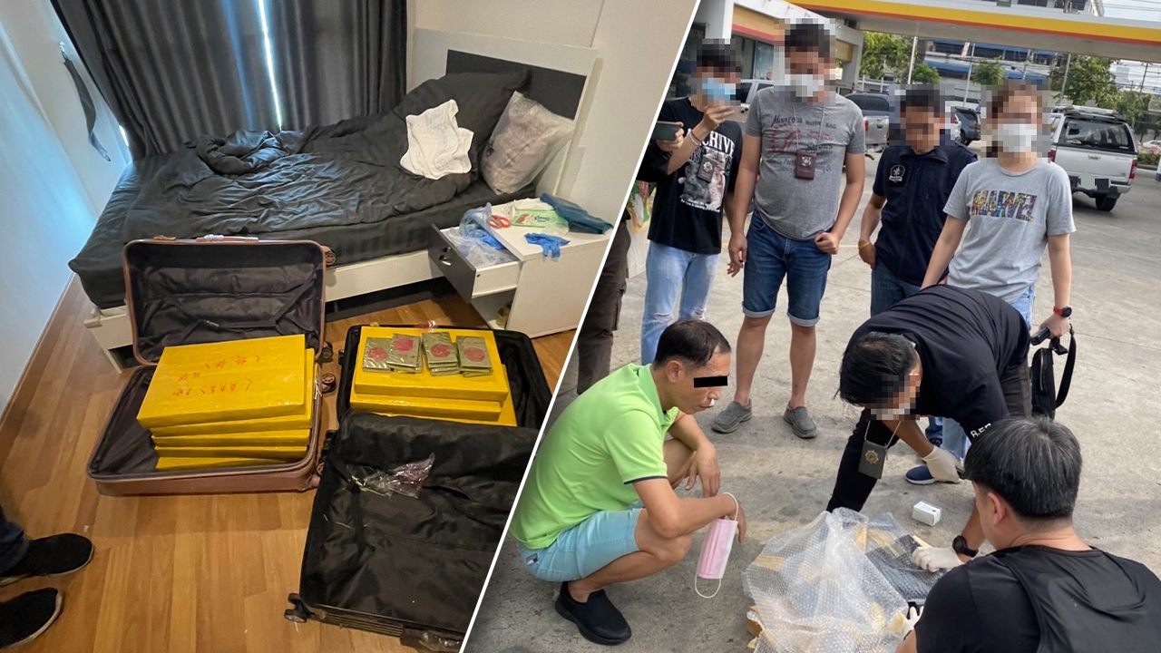 ป.ป.ส. ทลายแหล่งพักยากลางกรุง ยึดเฮโรอีน 93 กก. และไอซ์ 161.2 กก.