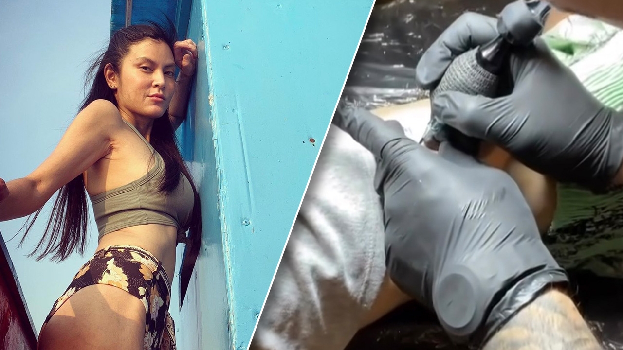 เปิดรอยสัก ปิ่น เก็จมณี โชว์ชัดๆ นาทีลงเข็ม ซูมอ่านข้อความขยี้ใจสุด