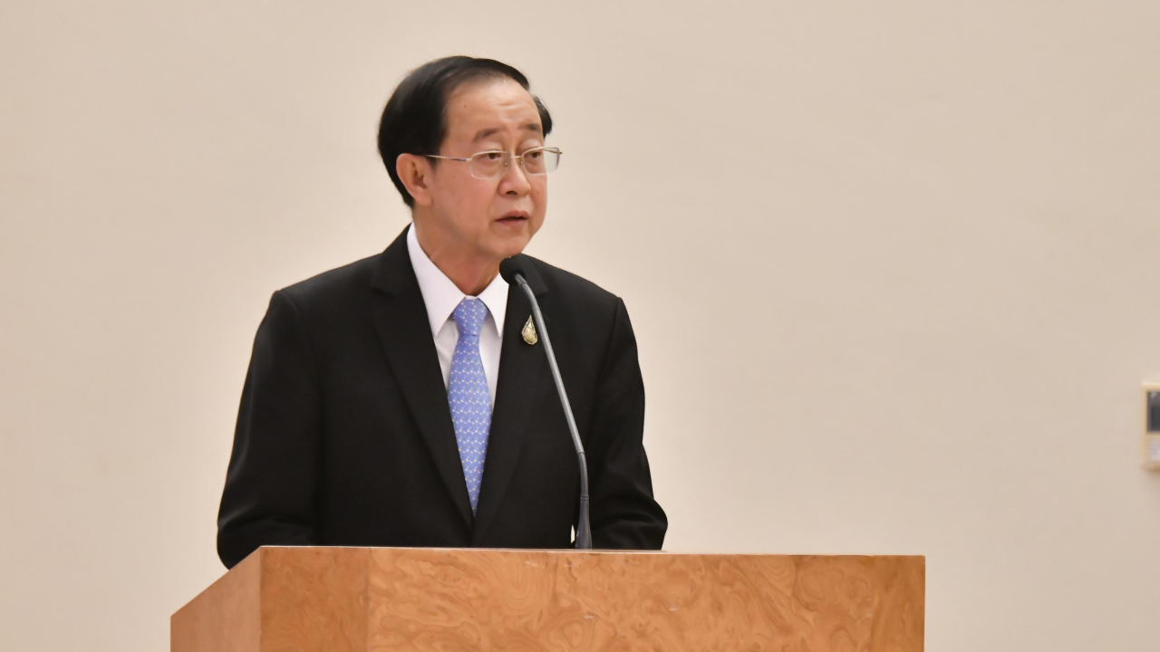 เลือกตั้ง 2566 : “อาคม” ปฏิเสธตอบบอก “ไม่พูด” ปมนั่งที่ปรึกษา “ลุงตู่” พรรค รทสช.
