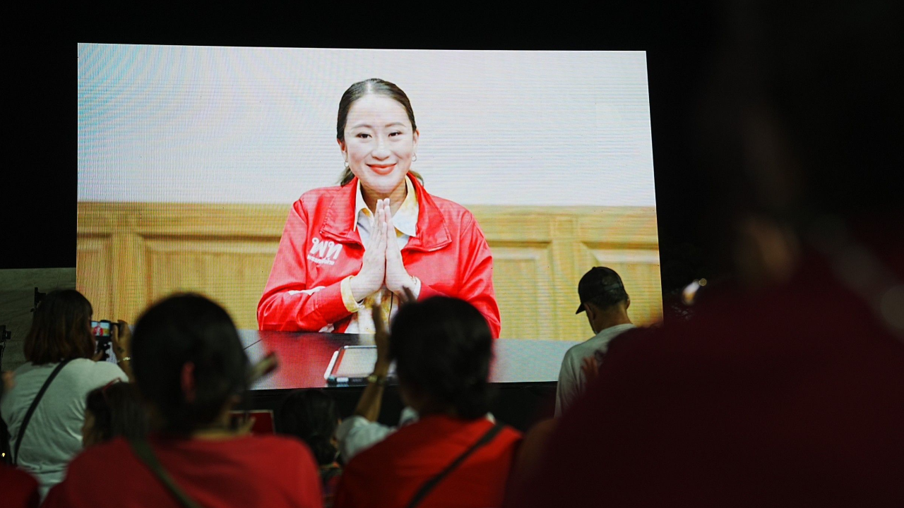 เลือกตั้ง 2566 : เพื่อไทย ปราศรัยสระบุรี “แพทองธาร” ส่งคลิปย้ำ เลือก พท. สินค้าเกษตรขึ้น