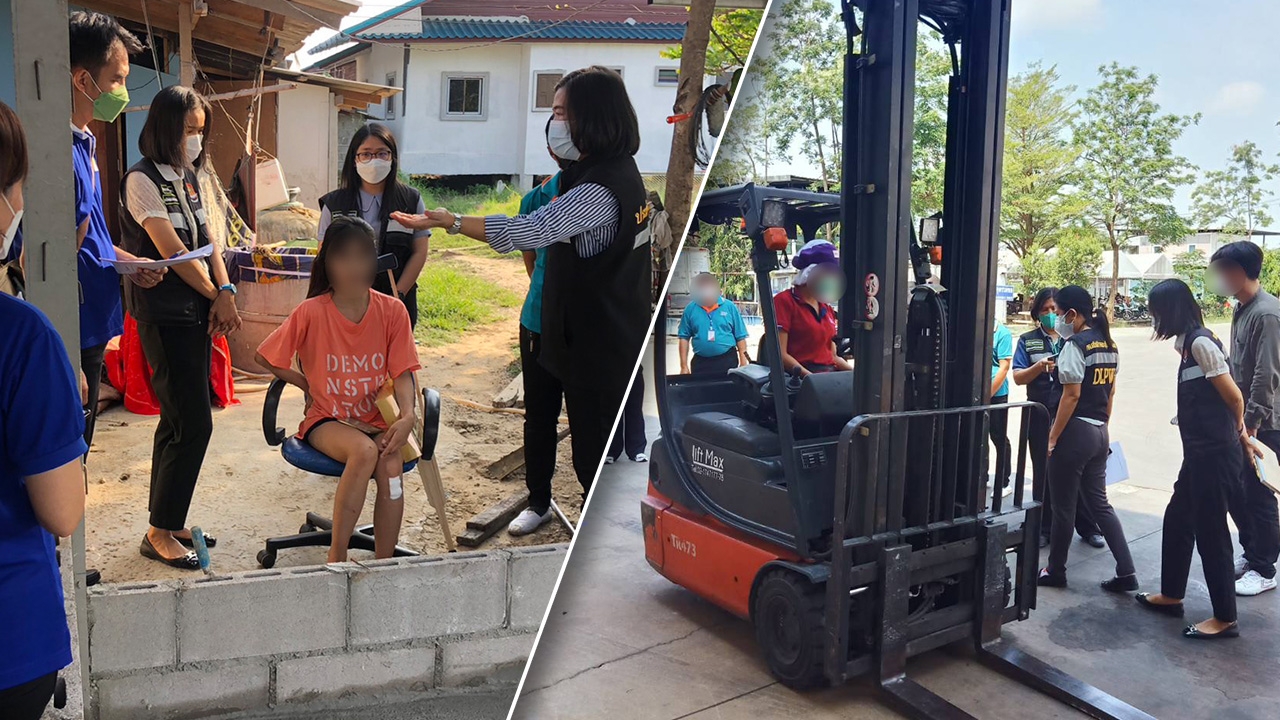 สาวโรงงาน ถูกโฟล์คลิฟต์ชนเจ็บ ได้รับการรักษา ไม่ได้ถูกเลิกจ้าง