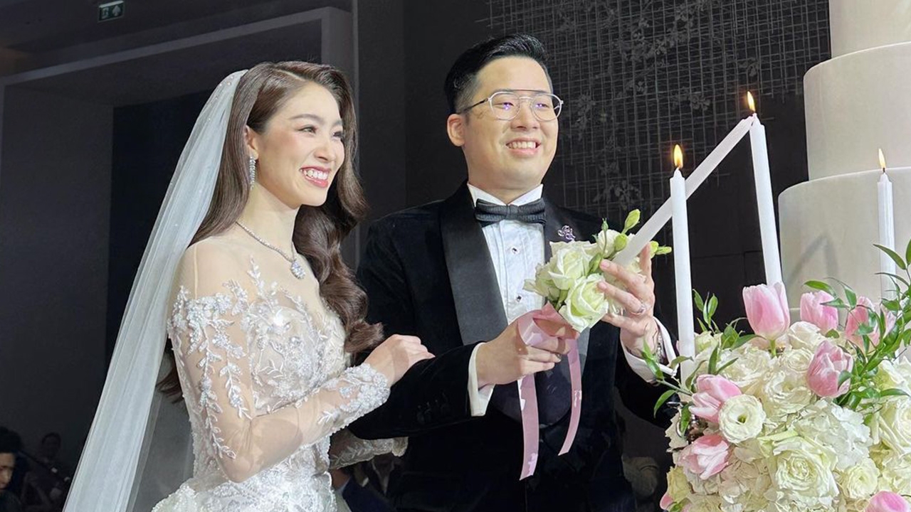 ดาร์ลิ่ง อารดา จูงมือแฟนนักธุรกิจวิวาห์หวาน เจ้าสาวถึงกับกลั้นน้ำตาไม่อยู่