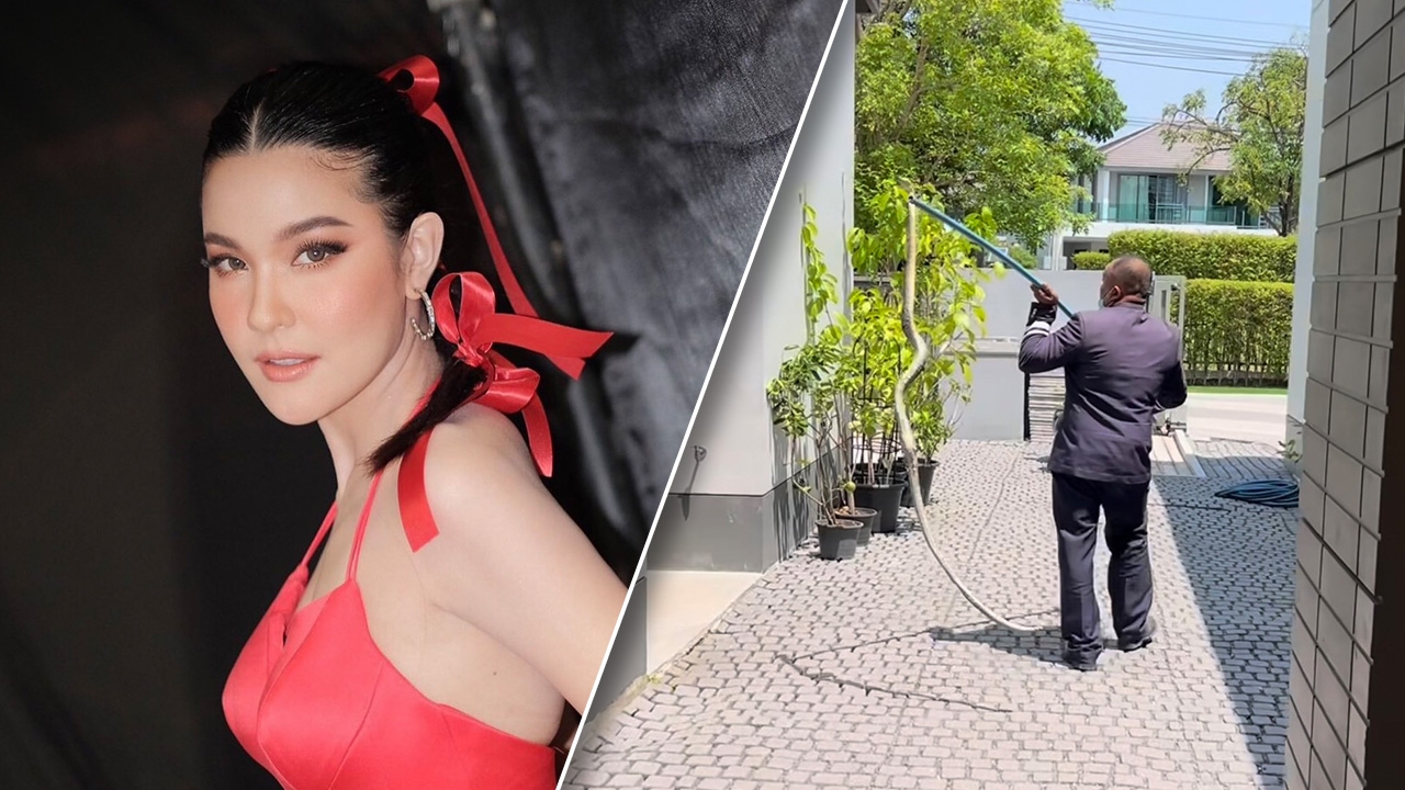 ลมแทบจับ เปาวลี โพสต์คลิปงูตัวใหญ่เข้าบ้าน ทำคอหวยโฟกัสบ้านเลขที่เต็มๆ 