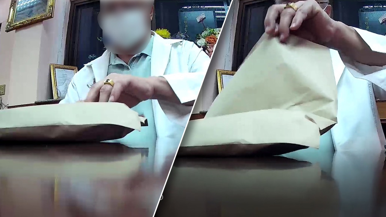 ภาพวงจรปิด-มัด ผอ.โรงเรียนบางชัน ทุจริตเงินอาหารเด็ก ชัดมีแกะซอง เช็กยอด