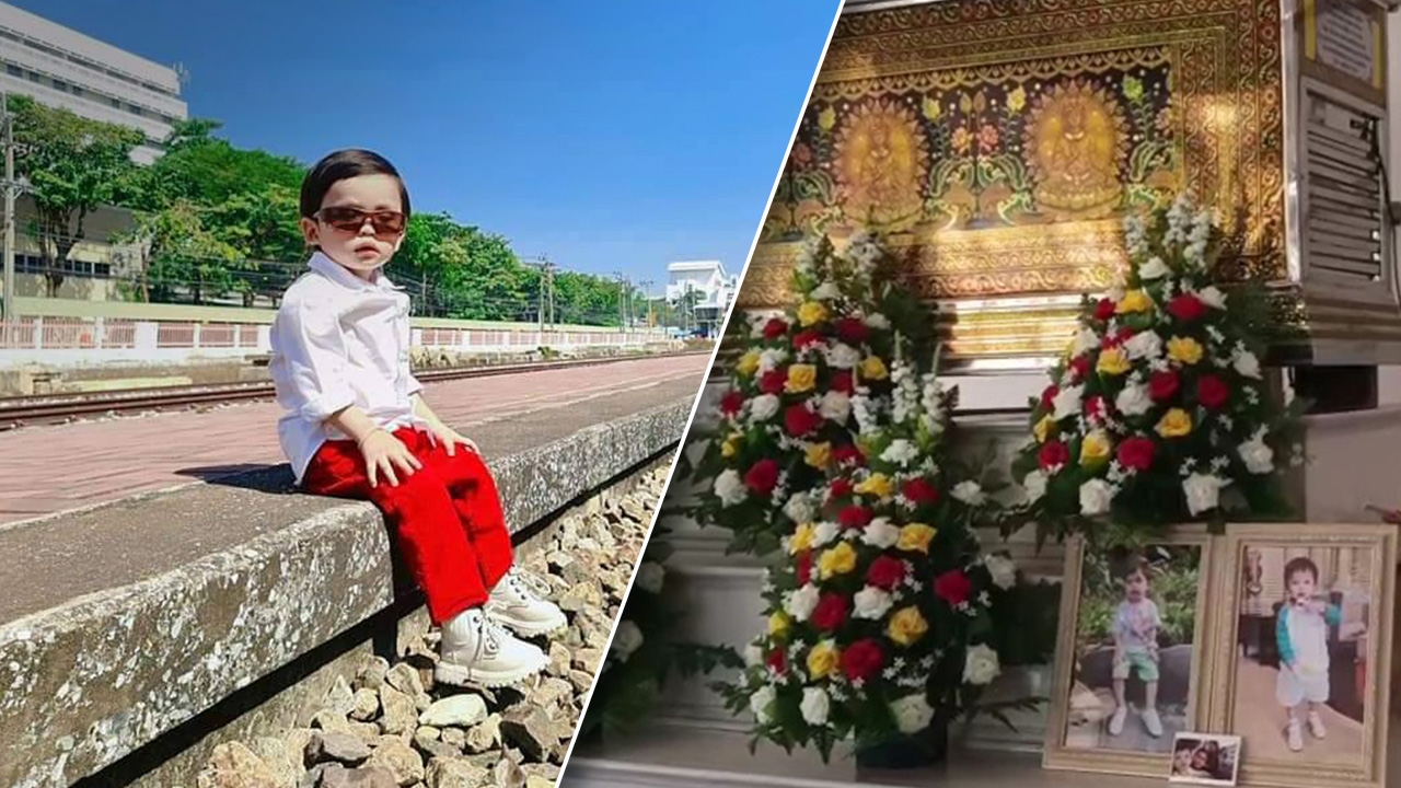 เศร้างานศพ "น้องกุน" แม่ร่ำไห้ทำใจไม่ได้แต่ต้องสู้ต่อไป คดีให้ ตร.จัดการ