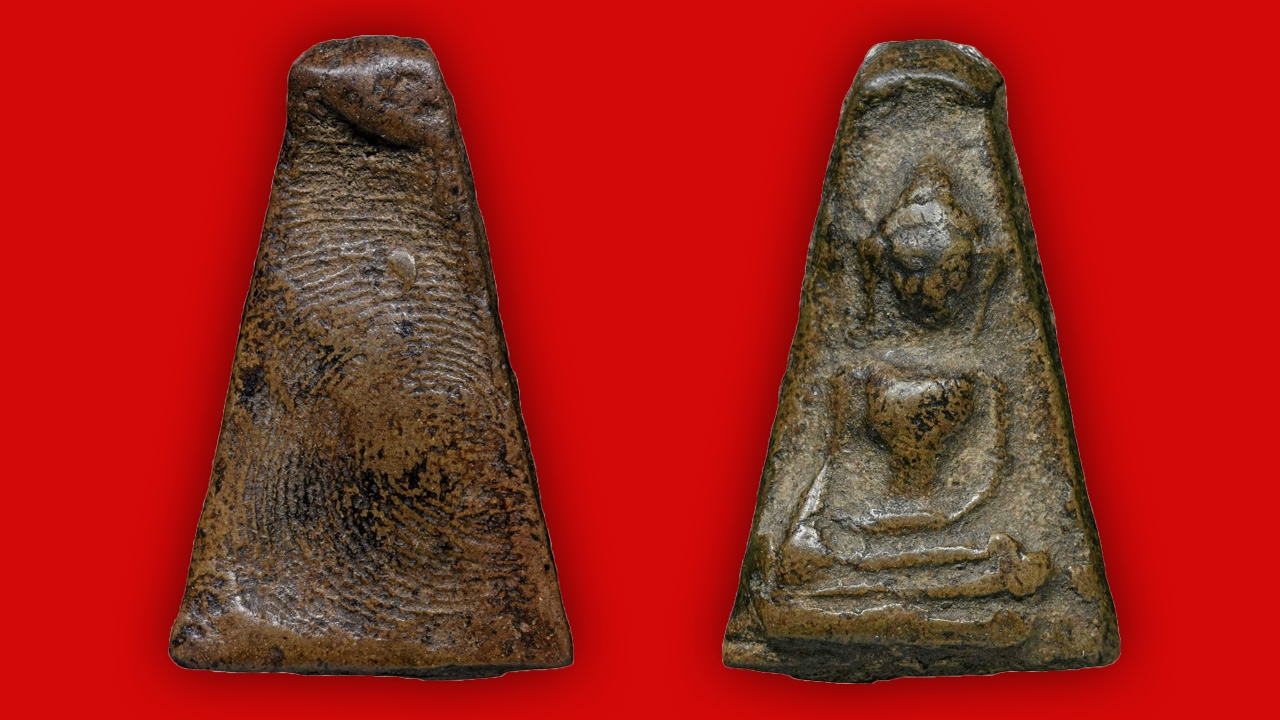 พระผงสุพรรณ พิมพ์หน้ากลาง วัดพระศรีรัตนมหาธาตุ งามสมบูรณ์เข้มขลัง