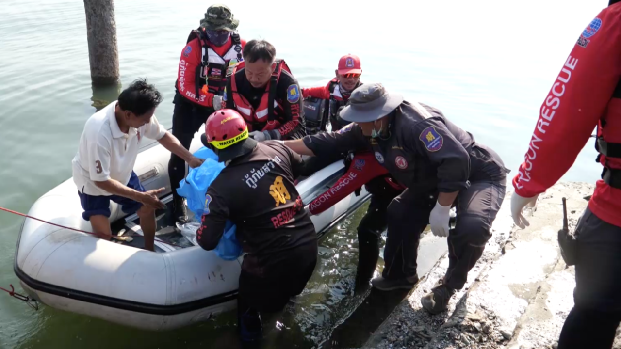 พบศพที่ 3 เรือน้ำมันระเบิดปากน้ำแม่กลอง ยังสูญหาย 5 คน