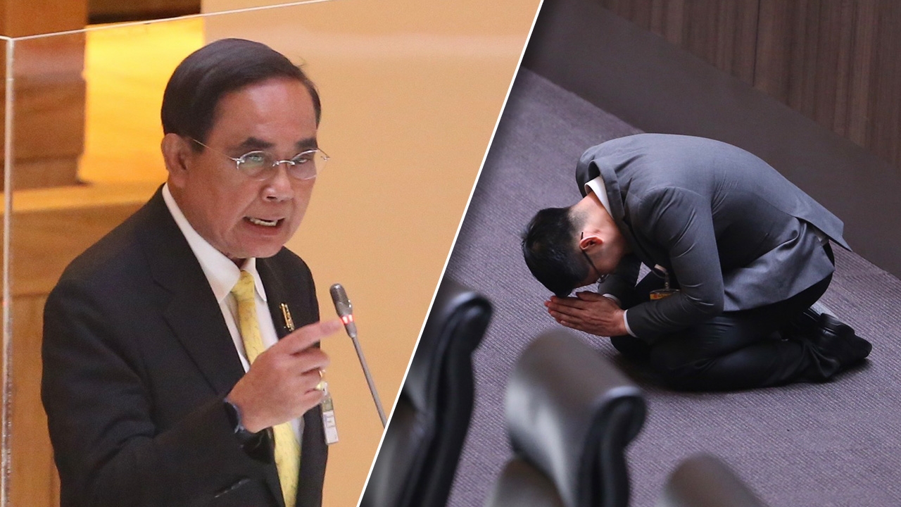 อภิปรายรัฐบาลวันแรก “เต้” กราบลา-นายกฯ บ่นน้อยใจ หาว่า 8 ปี ไม่ทำอะไรเลย