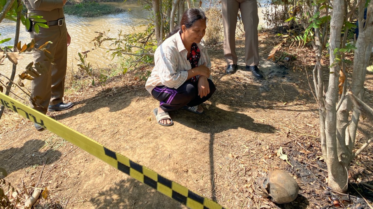 ทอดแหได้กะโหลก ป้าเชื่อเป็นสามี เคยเข้าฝันบอกหนาวขอขึ้นจากน้ำ 